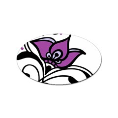 Awareness Flower Sticker (oval) by FunWithFibro