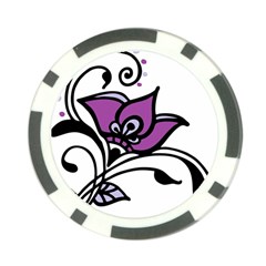 Awareness Flower Poker Chip (10 Pack) by FunWithFibro