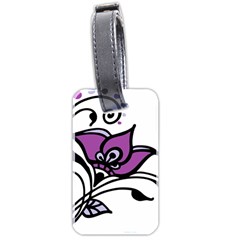 Awareness Flower Luggage Tag (two Sides)