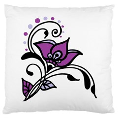 Awareness Flower Large Cushion Case (single Sided) 