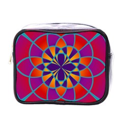 Mandala Mini Travel Toiletry Bag (one Side)