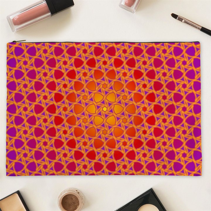 Radial Flower Cosmetic Bag (XXL)