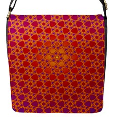 Radial Flower Flap Closure Messenger Bag (small) by SaraThePixelPixie