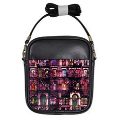 Physical Graffitied Girl s Sling Bag by SaraThePixelPixie