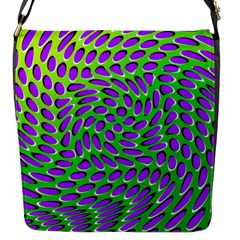 Illusion Delusion Flap Closure Messenger Bag (small)