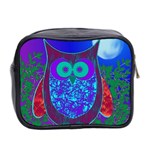 Moon Owl Mini Travel Toiletry Bag (Two Sides) Back