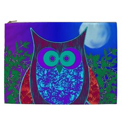 Moon Owl Cosmetic Bag (xxl) by SaraThePixelPixie