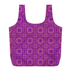 Purple Moroccan Pattern Reusable Bag (l)