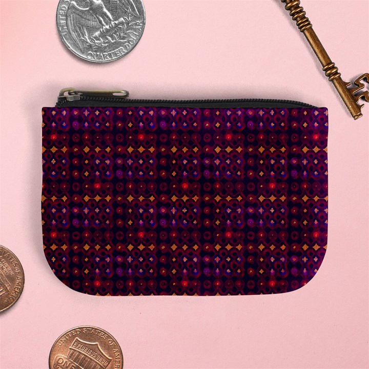 Funky Retro Pattern Coin Change Purse