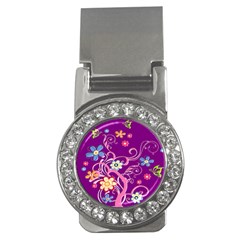 Flowery Flower Money Clip (cz)