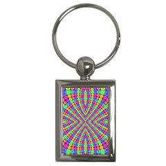 Many Circles Key Chain (rectangle)