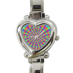 Many Circles Heart Italian Charm Watch 