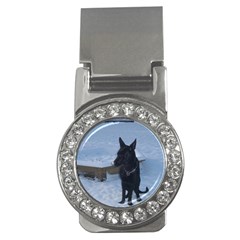 Snowy Gsd Money Clip (cz)