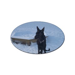 Snowy Gsd Sticker 10 Pack (oval) by StuffOrSomething