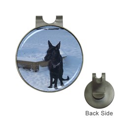 Snowy Gsd Hat Clip With Golf Ball Marker by StuffOrSomething