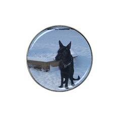 Snowy Gsd Golf Ball Marker (for Hat Clip) by StuffOrSomething