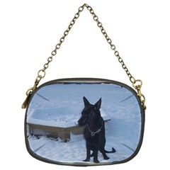 Snowy Gsd Chain Purse (two Sided) 