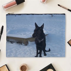 Snowy Gsd Cosmetic Bag (xl) by StuffOrSomething