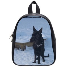 Snowy Gsd School Bag (small) by StuffOrSomething