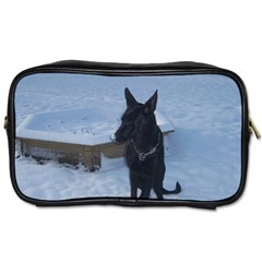 Snowy Gsd Travel Toiletry Bag (two Sides) by StuffOrSomething