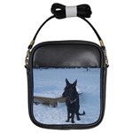 Snowy Gsd Girl s Sling Bag Front