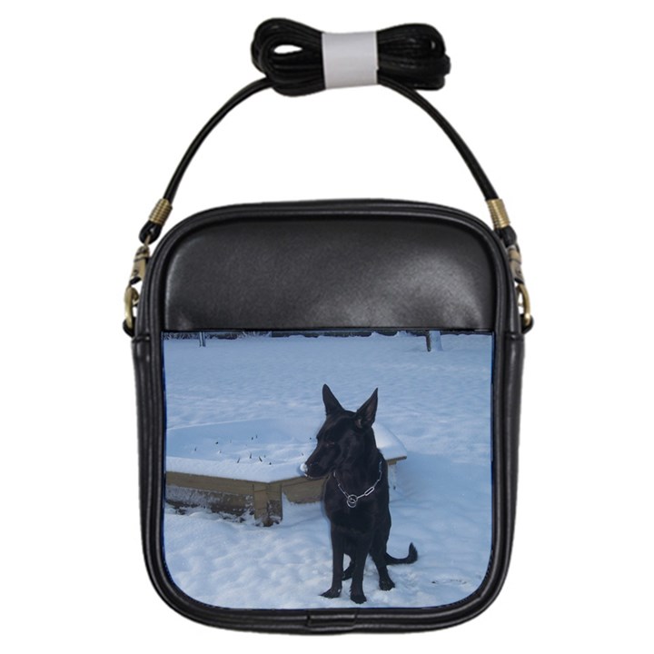 Snowy Gsd Girl s Sling Bag