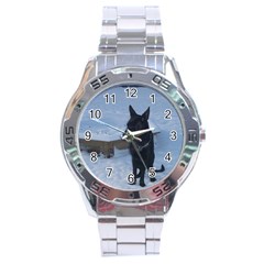 Snowy Gsd Stainless Steel Watch by StuffOrSomething