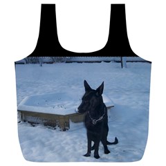 Snowy Gsd Reusable Bag (xl) by StuffOrSomething