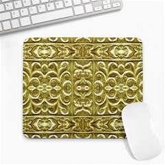 Gold Plated Ornament Large Mouse Pad (rectangle) by dflcprints