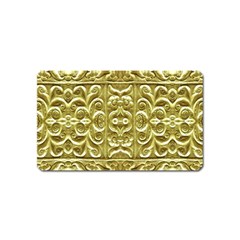 Gold Plated Ornament Magnet (name Card)