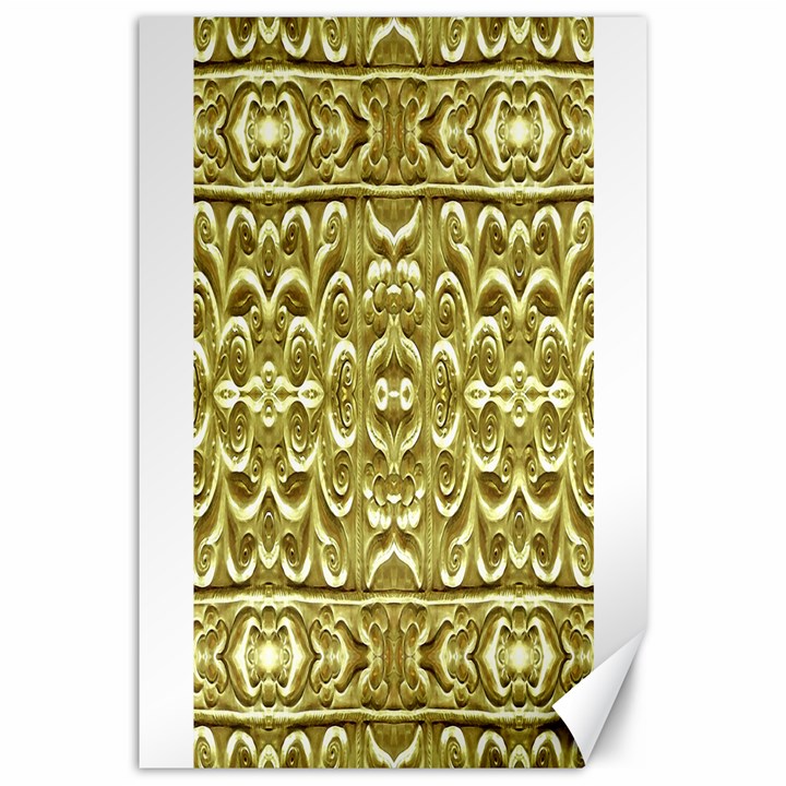 Gold Plated Ornament Canvas 20  x 30  (Unframed)