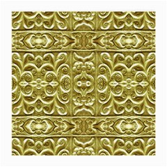 Gold Plated Ornament Glasses Cloth (medium, Two Sided) by dflcprints