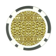 Gold Plated Ornament Poker Chip