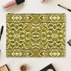 Gold Plated Ornament Cosmetic Bag (xl)