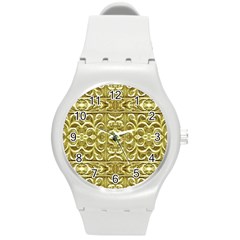 Gold Plated Ornament Plastic Sport Watch (medium) by dflcprints