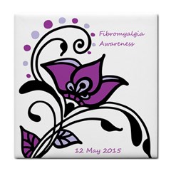 2015 Awareness Day Ceramic Tile by FunWithFibro