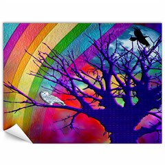 Rainbow Moon Canvas 36  X 48  (unframed) by SaraThePixelPixie