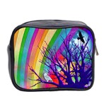 Rainbow Moon Mini Travel Toiletry Bag (Two Sides) Back