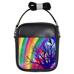 Rainbow Moon Girl s Sling Bag