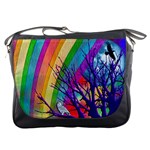 Rainbow Moon Messenger Bag Front