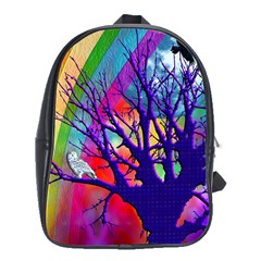 Rainbow Moon School Bag (xl) by SaraThePixelPixie