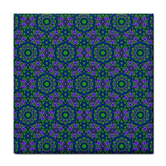 Retro Flower Pattern  Ceramic Tile by SaraThePixelPixie