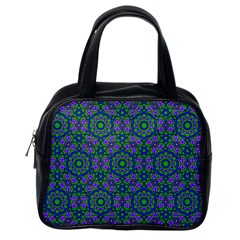 Retro Flower Pattern  Classic Handbag (one Side)