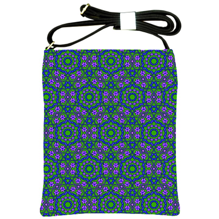 Retro Flower Pattern  Shoulder Sling Bag