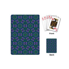 Retro Flower Pattern  Playing Cards (mini) by SaraThePixelPixie