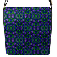 Retro Flower Pattern  Flap Closure Messenger Bag (small)