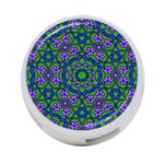 Retro Flower Pattern  4-Port USB Hub (Two Sides) Back