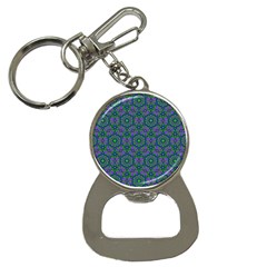 Retro Flower Pattern  Bottle Opener Key Chain by SaraThePixelPixie