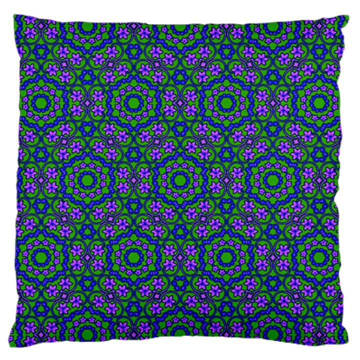 Retro Flower Pattern  Large Cushion Case (Two Sided) 