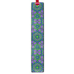 Retro Flower Pattern  Large Bookmark by SaraThePixelPixie